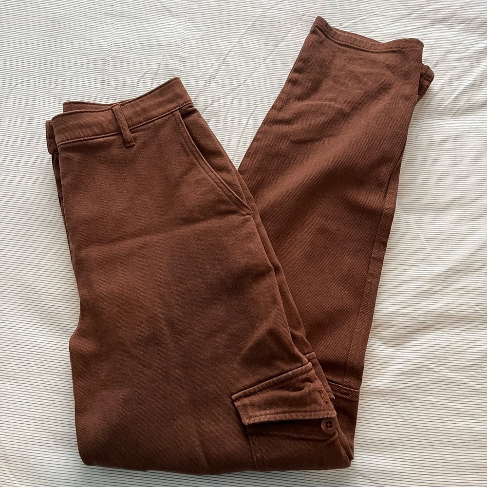 Wilfred Free Chocolate Brown Modern Cargo Pants